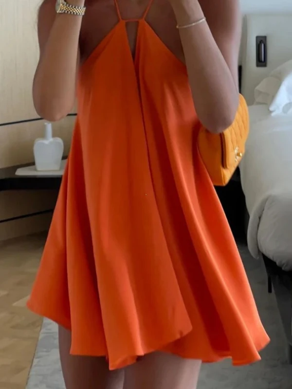 Sexy Party Off Shoulder Dresses Women' Elegant Sleeveless Hollow Out Beach...