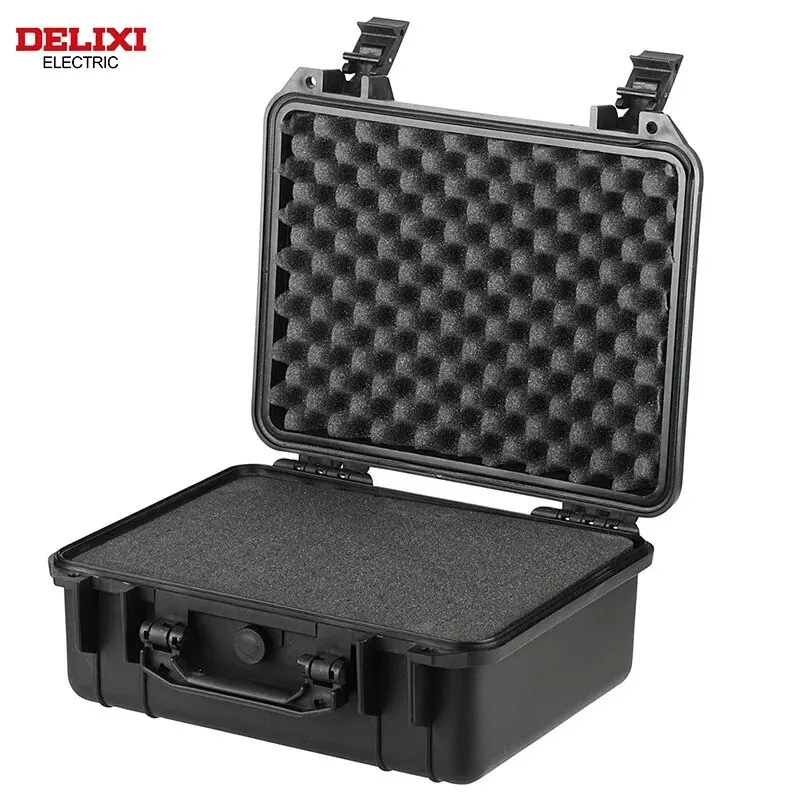 DELIXI 전기 휴대용 방수 도구 상자, 악기 상자, 안전 보호 상자, 충격 방지 SLR 카메라 상자