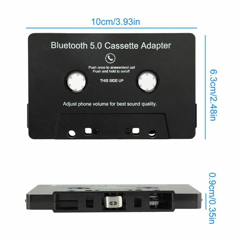 Bluetooth Audio Converter Universal Bluetooth 5.0 Car Tape Converter Car MP3/SBC/stereo Bluetooth Audio Cassette Player AUX Adapter