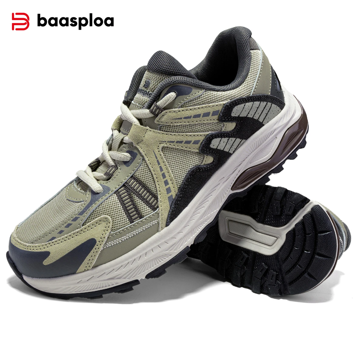 Men Running Shoes Outdoor Casual Lightweight Breathable Sneakers Male Cushioning Non-Slip Vintage Sports Shoes running shoes