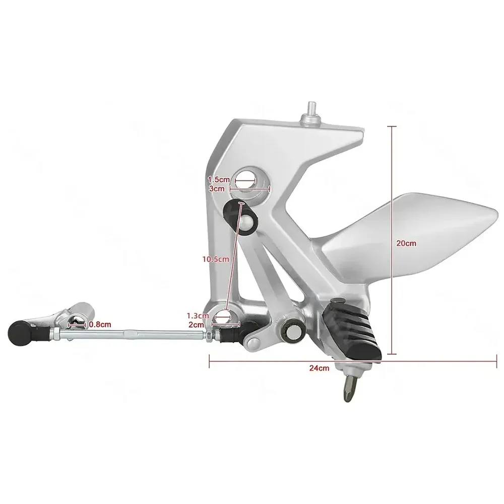 Reposapiés Delantero Izquierdo con Base y Pedal Italika 250z