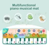 110x36cm Musical Piano Mat for Kids Toddlers Floor Keyboard Dance Mat with 8 Animal Sounds Baby Mat Study Educational Toys 3