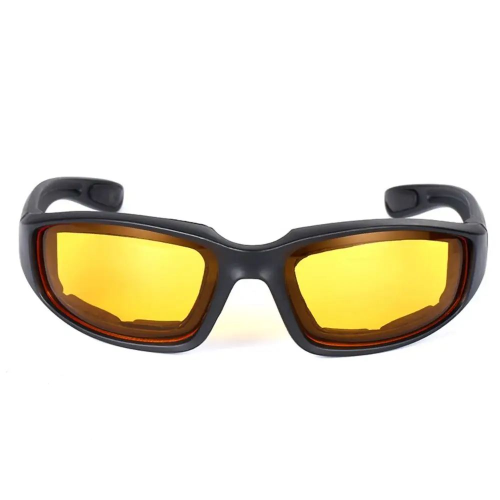 Travel Punk Yellow Lenses Sunglasses Black Shades UV Protective Outdoor Sunglasses Decoration Accessories Eyewear