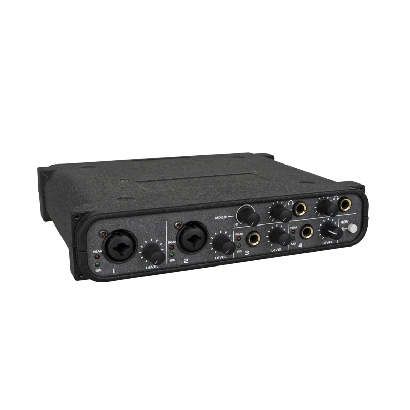 전문 USB 녹음 오디오 인터페이스 콘덴서 사운드 카드, DJ 컨트롤러, 크리에이티브 팩토리, OEM 맞춤형 블래스터