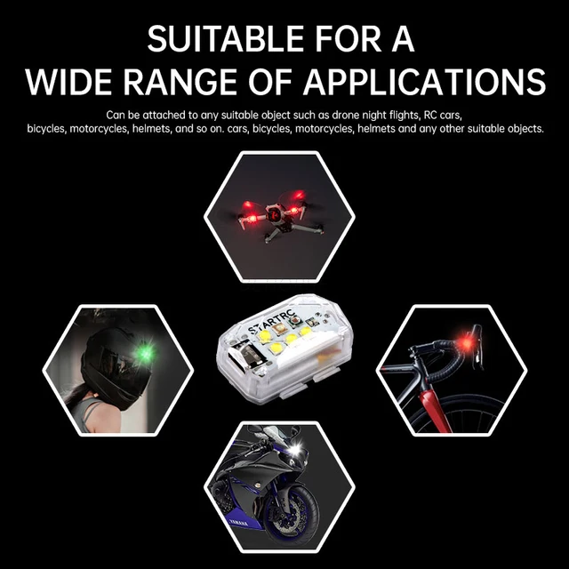 Luces Estroboscópicas Para Drones Proyector De Advertencia Antipérdida