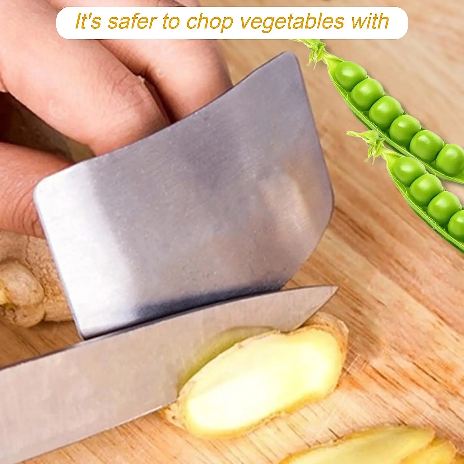 1Pcs Stainless Steel Finger Protector Anti-cut Finger Guard Safely Vegetable Cutting Hand Protecter For Kitchen Gadgets Tools finger guard,finger protector