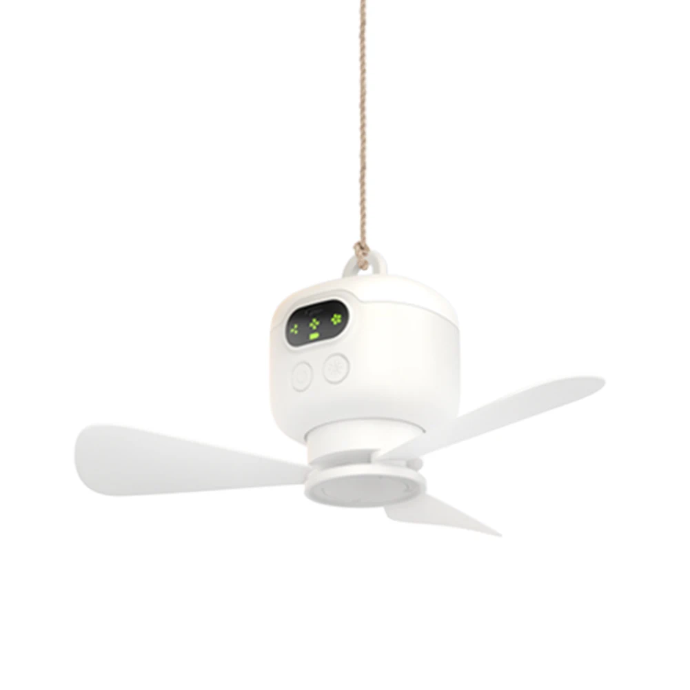 Hanging Fan Battery Operated Camping Fan with Remote Control USB Rechargeable Fan 3 Wind Speed for Emergency Survival