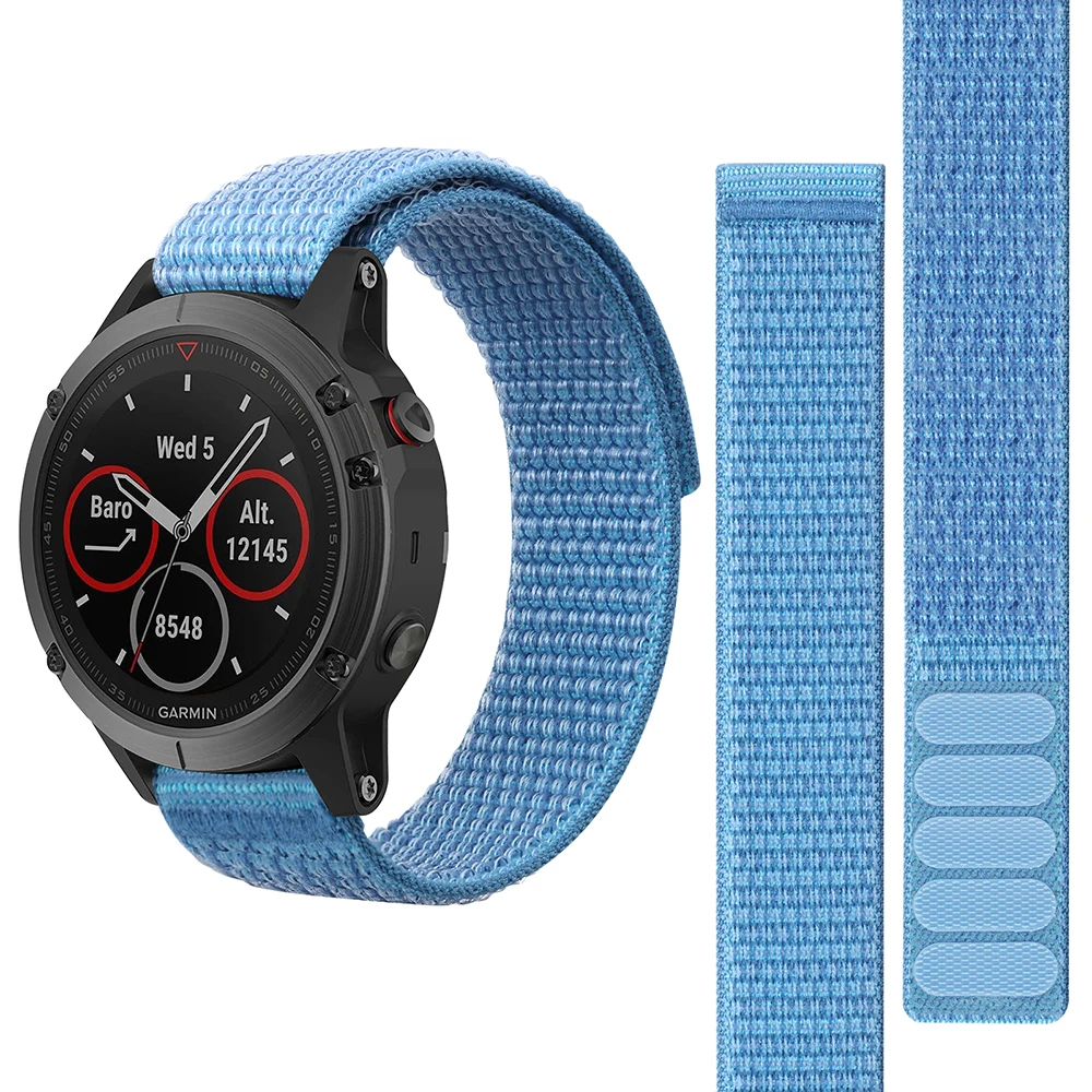 Durable Nylon Hook and Loop Strap Watchband
