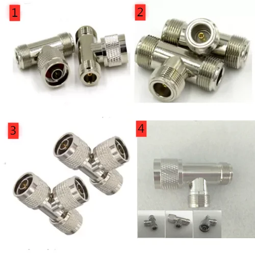 

3Way Adapter N To N Male Plug & Female Jack T Splitter RF Coaxial Connectors