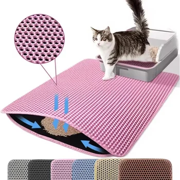 Waterproof Double-Layer Non-Slip Cat Litter Catcher Mat 1