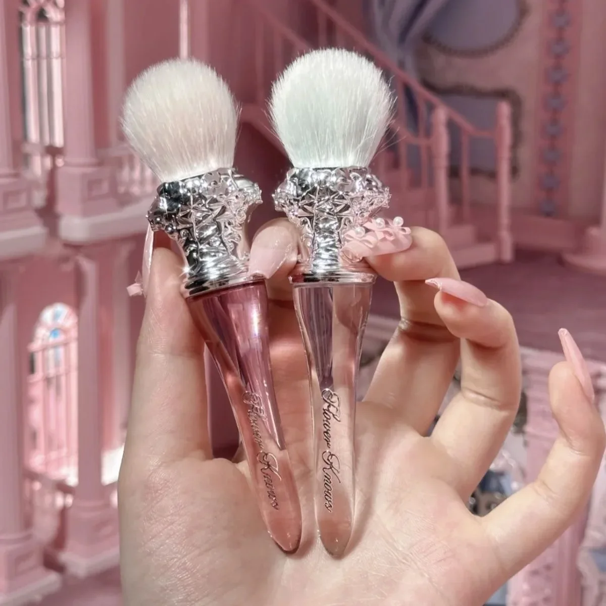 Flower Knows Swan Ballet Blush Wool Brush Mineral Powder Bronzer Contour Makeup Brushes By Flower Knows 2