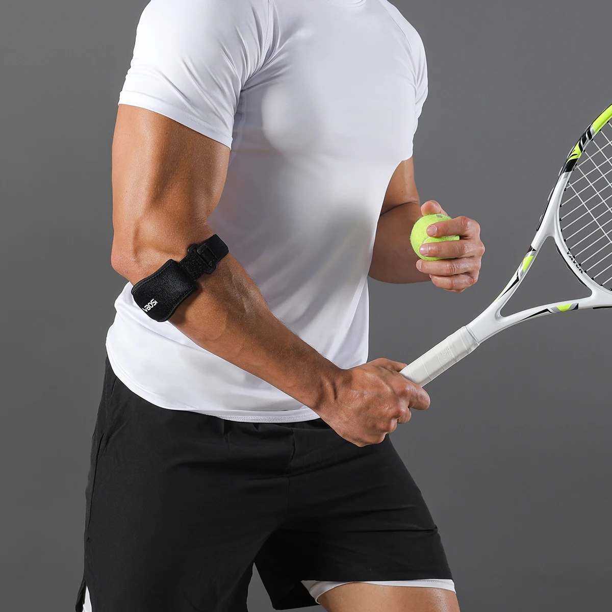 Fascia di supporto per epicondilite gomito tennis regolabile_voghion.com