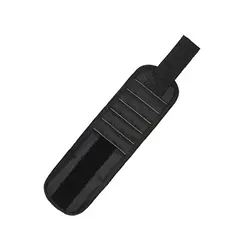 Magnetic Wristband Tool Holder with Strong Magnets (Black)