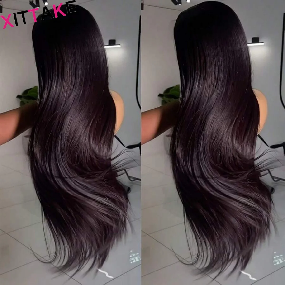 40 42 pouces HD dentelle avant perruques de cheveux humains pour les femmes 13x6 brésilien perruques de cheveux humains 13x4 os droite dentelle avant perruque 220% densité