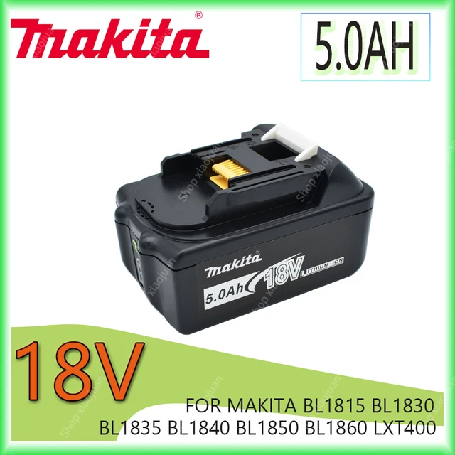 100% original Makita 18V 5.0Ah li-ion battery For Makita BL1830 BL1815  BL1860 BL1840 Replacement Power Tool Battery - AliExpress