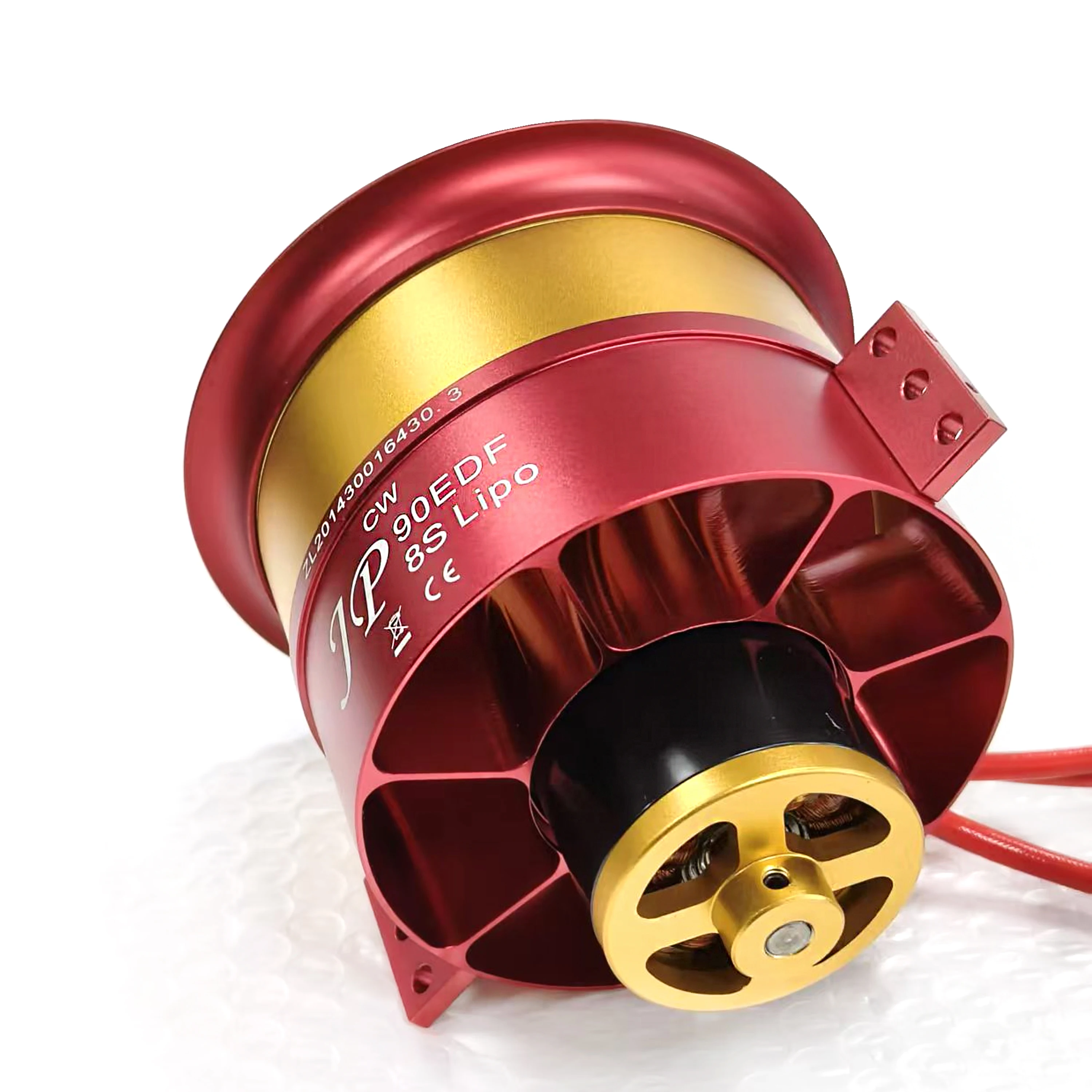 Ensemble moteur EDF 90mm/105mm 6S/12S avec support de montage et vis, adapté aux avions RC haute poussée.