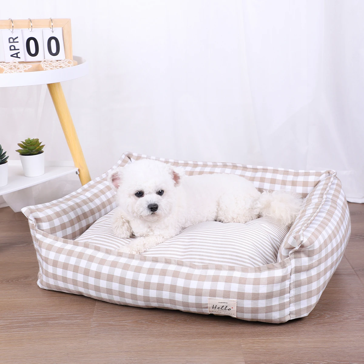 

Dog Beds for Small Dogs Plaid Bed Pet Supplies Accessory Sofa Cushions Big Large Puppy Accessories Blanket Cats Baskets Pets Mat