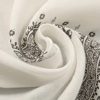 Arab Men's 130x130CM Yemeni Saudi Arabian Omani Printed Headscarf TR Pattern Square Scarf for Cultural Fashion Accessory