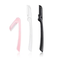Portable Eyebrow Trimmer Foldable Hair Remover Set Women Face Razor Eyebrow Trimmers Blades Shaver Eyebrow tool 1
