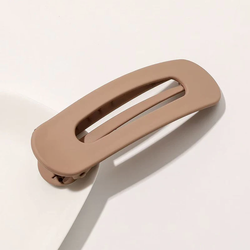 Koreanische Matt Große Haar Clips Für Frauen Mädchen Haar Zubehör Mode Farbe Solide Acryl Haarnadeln Gezahnt Nicht-slip BB haarspange – Detail 7