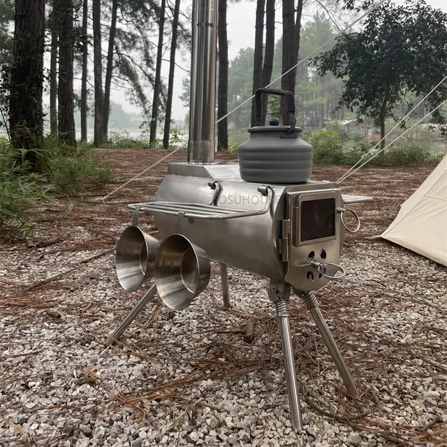 Rozsdamentes Acél Chimeneák Téli Szabadidős Kültéri Udvar Sátor Kályhák Teraszkert Fűtőberendezés Égő Kályha Hordozható