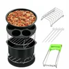 7 Inch / 8 Inch Air Fryer Accessories for Gowise Phillips Cozyna and Secura Fit all Airfryer 3.73.7 4.2 5.3 5.8QT baking pan 1