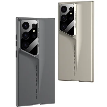 Ultrathin Blade Mecha Hard PC Matte Phone Case For Samsung Galaxy S24 S23 S22 S25 Ultra Lens Protection Frosted Shockproof Cover 1