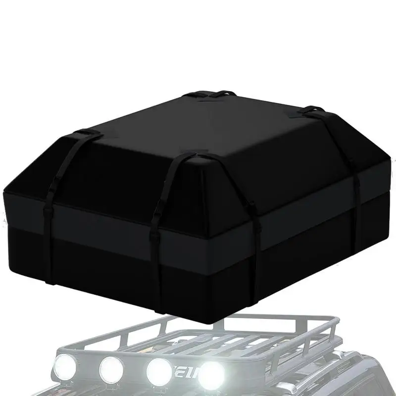 

Vehicle Soft-Shell Carriers 600D Car Roof Bag Cargo Carrier Waterproof 15 CF Roof Waterproof Bag For All Cars With/Without Rack