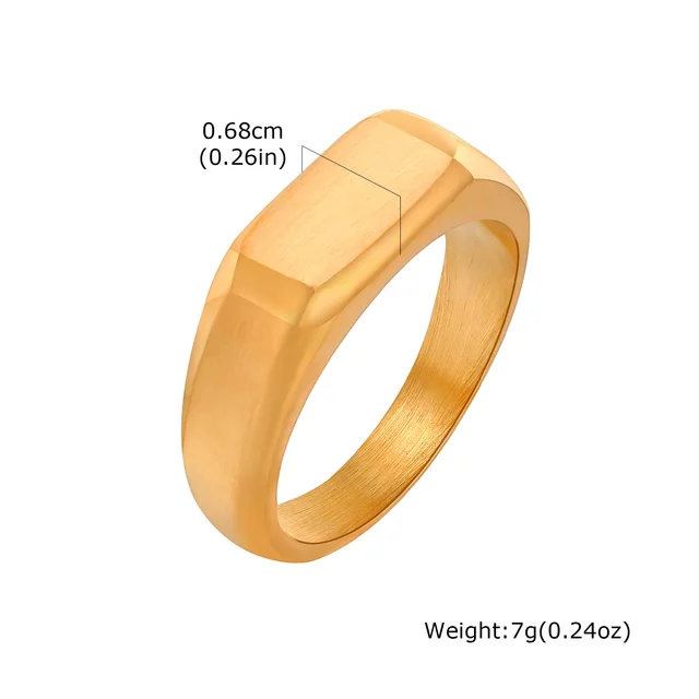 Chevalière pour homme symbolisant le statut SOCIAL, bagues roses avec lettre initiale gravée, cadeau pour mari