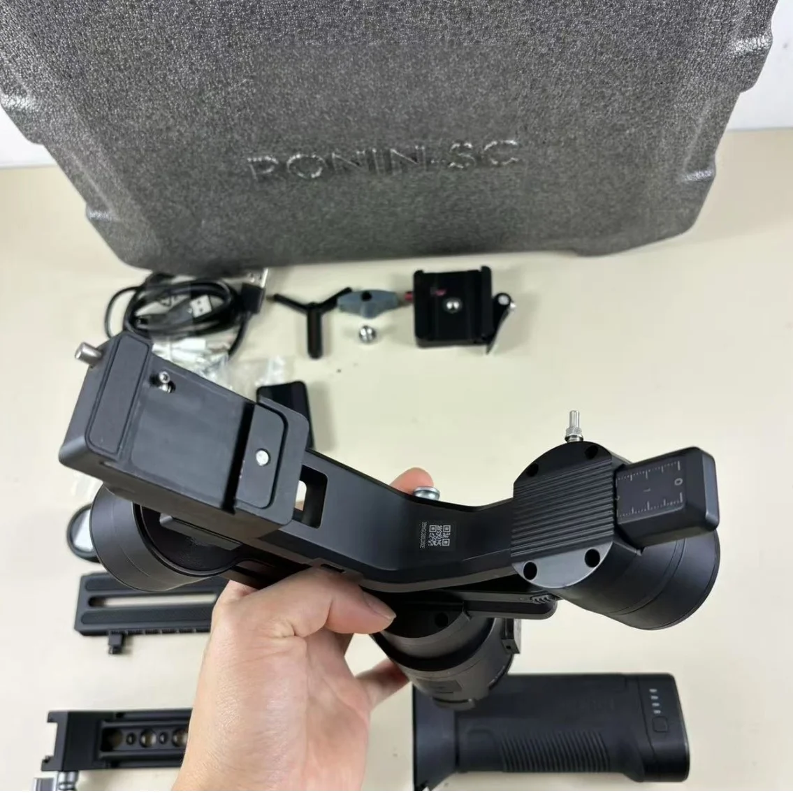 Camera Professional 3 Axis Single-Handed Video Tripods Selfie Remote Control For DJI Ronin SC Gimbal Stabilizer