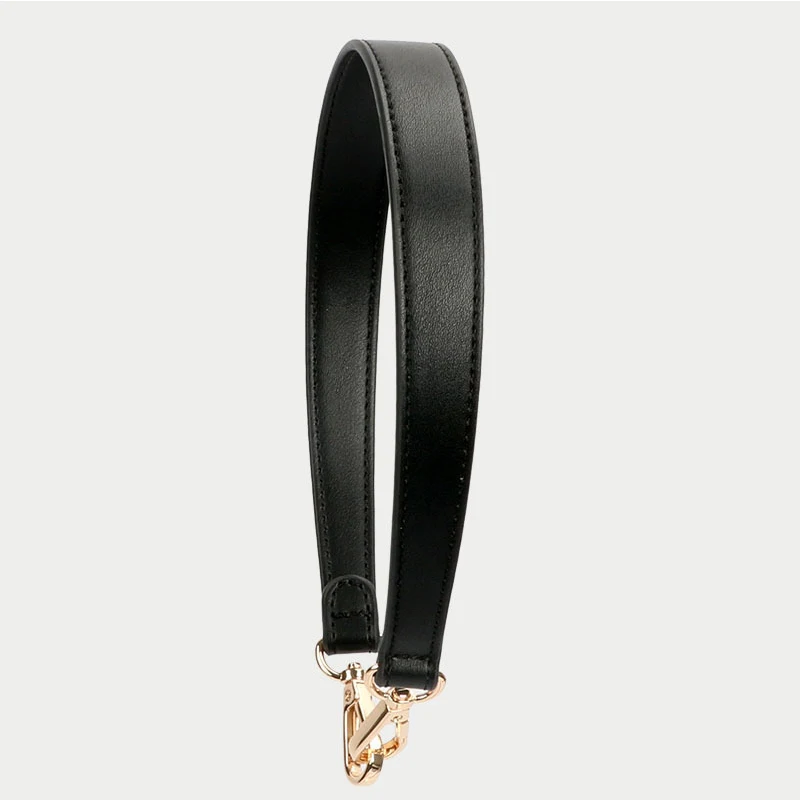 Artificial Leather Bag Strap Handbags Handles For Handbag Short Bag Strap Purse Strap Golden Buckle Replacement Bag Belt