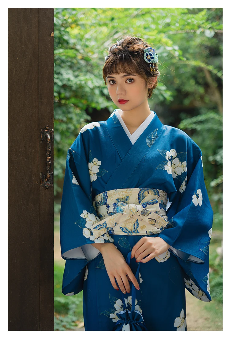 Kimono stile giapponese cintura donna Kimono cintura elastico in vita  cinturini cintura larga abito Yukata stile Vintage floreale Haori Obi -  AliExpress