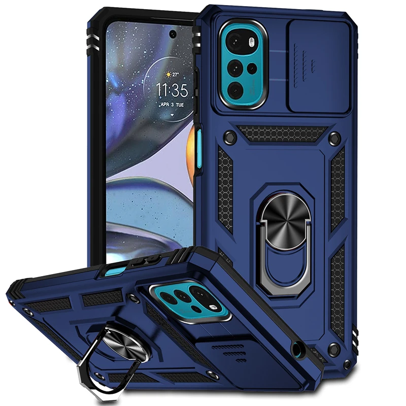 Enhanced Magnetic Phone Holder Bumper Case – Full Cover with Push Window Design