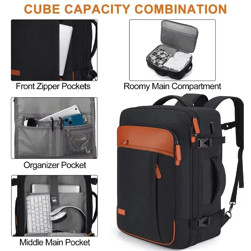 40L Expandable Laptop Backpack 6