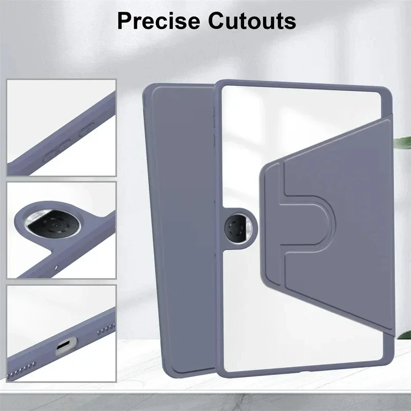 Versatile 360° Rotating Leather Tablet Case with Pen Slot & Shockproof Protection