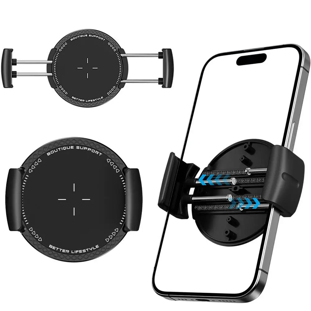 Magnetic Car Phone Holder with Auto-Tightening & Anti-Slip Features for Dashboard and Air Vent