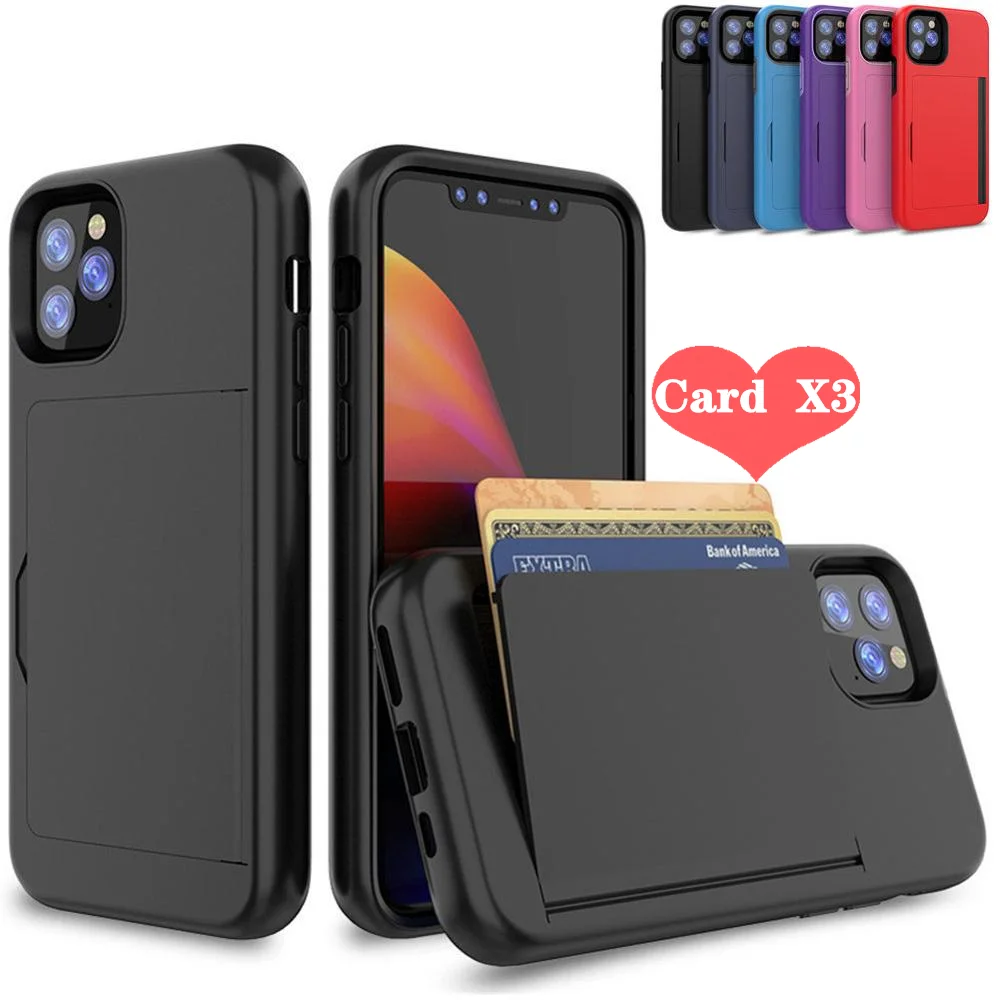 Custodia Color Caramella Per Iphone 14 11 12 13 Pro 7 8 Plus 6 6S X Xs Max Xr Custodia Armor Card Slot Cover Per Iphone 11 12Pro 13Pro Max