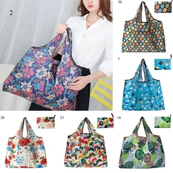 Storage Shopping Bag Foldable Supermarket Grocery Shopping Bag Shoulder Large Thick Storage Bag Large Capacity Shopping Bag