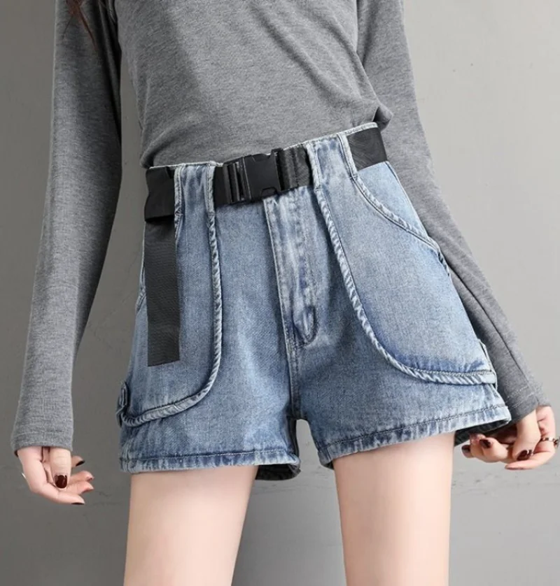 Short Pants for Women To Wear Wide Denim Womens Shorts Cotton Biker Mini Jeans Design Normal Korean Style New In Aesthetic XL