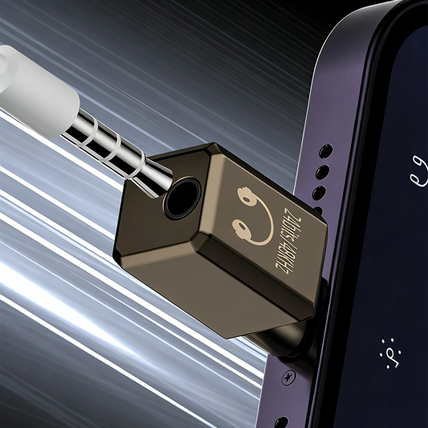 애플 아이폰용 2개 헤드폰 어댑터 3.5mm Hifi DAC Aux 오디오 잭 동글 아이폰 안드로이드/iOS/윈도우//맥 호환