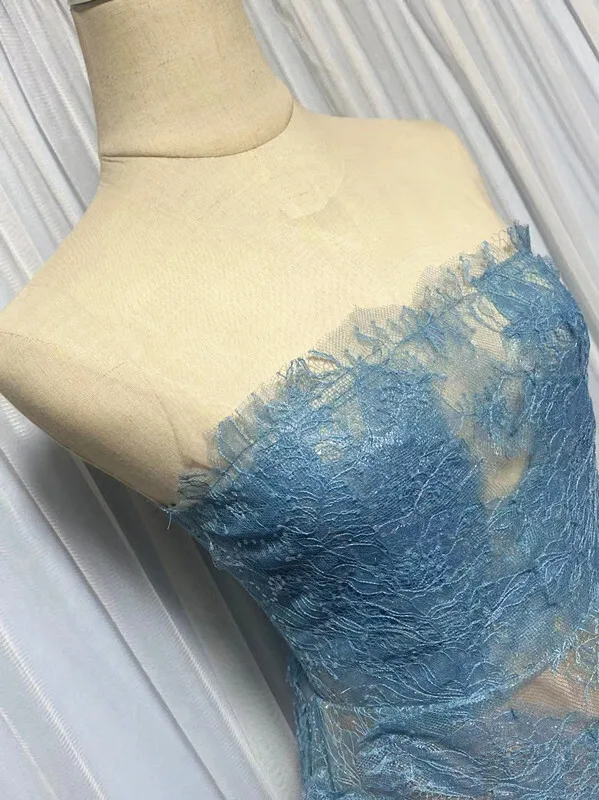 Korean Style 3D Flower Sequin Lace Strapless Dress Elegant Multi-color Mesh Long Dresses Women 2025 New Spring Summer A7877