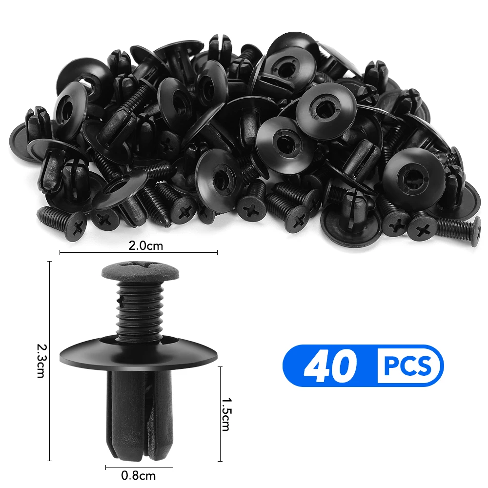 40 Pz 8Mm Foro Auto Clip Di Fissaggio Accessori Auto Per Dodge Charger Journey 2009 Challenger Ram 1500 Caliber Durango