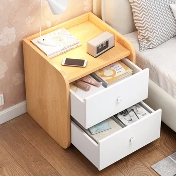 Comodino piccolo armadio portaoggetti in stile moderno e minimalista, comodino, camera da letto, comodino, piccolo armadietto 1