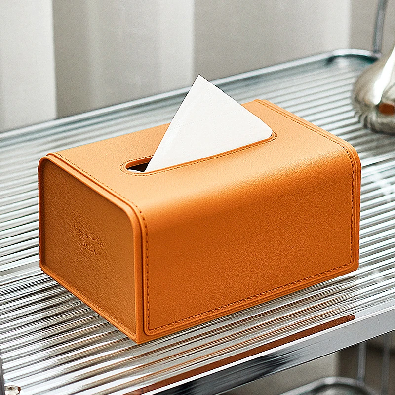 Household Waterproof Paper Box Desktop Napkin Storage Container Wide Mouth Tissue Boxes Practical Storage Supplies 2