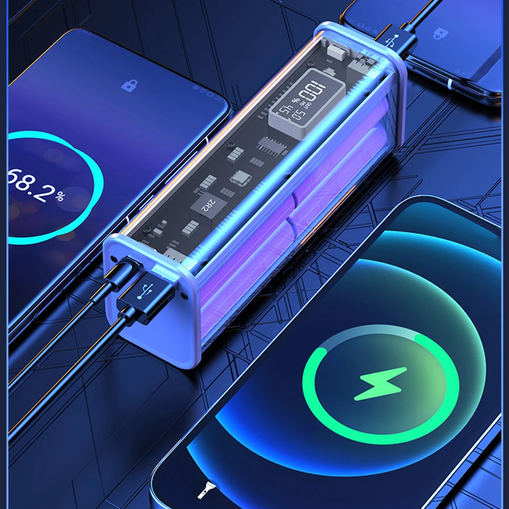 Power Bank Case DIY Mobile Power Shell 18650 Battery Charger