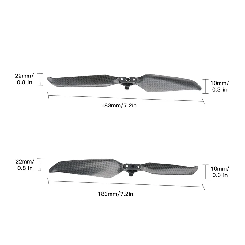 4pcs Propellers Carbon Fiber Blade Propellers For DJI Mavic Air 2S / Mavic Air 2 Drone Accessories