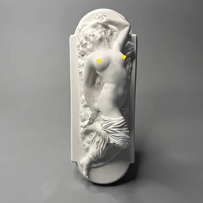 Nordic Retro Embossed Roman European Character Sculpture, Plaster Statue, Home Decoration, Art Desktop Decoration