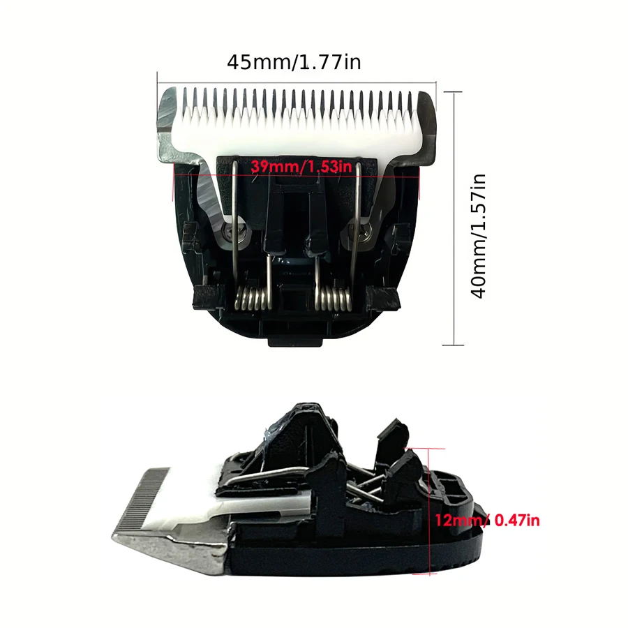 Pet Clipper Blade Dog Hair Trimmer Blade Ceramic Titanium for Baorun P2 P3 P6 P7 P9 S1 pet clipper dog hair trimmer pet hair trimmer dog clipper dog clipper blades clipper replacement parts