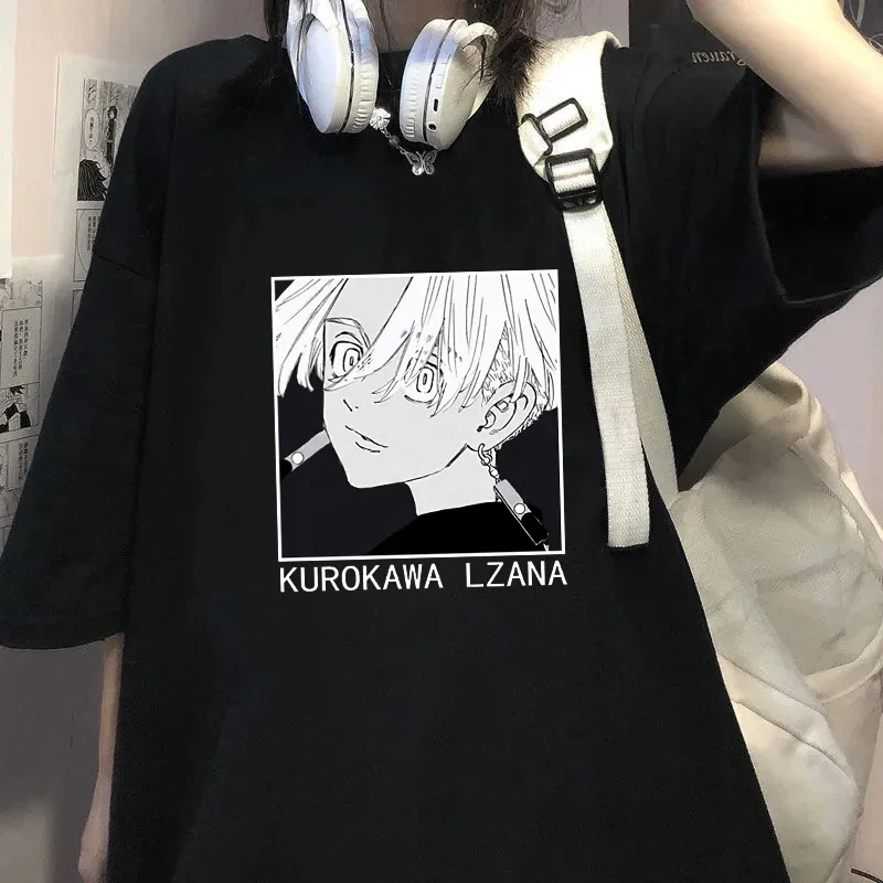 

New Summer Women's T-Shirt Funny Kurokawa Izana Anime T-Shirt Harajuku Tokyo Revengers Unisex Short Sleeve Unisex Tees Shirts