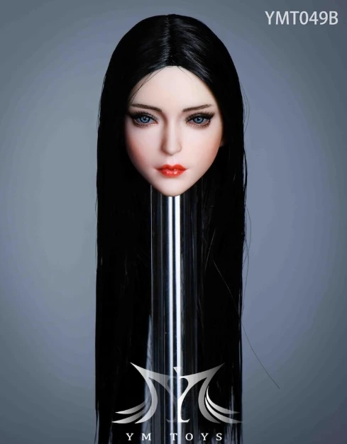 YMTOYS YMT100/106/7 1/6 asiatischer weiblicher Kopf Skulptur bewegliche Augen für 12" PH blass - Bild 39 von 45